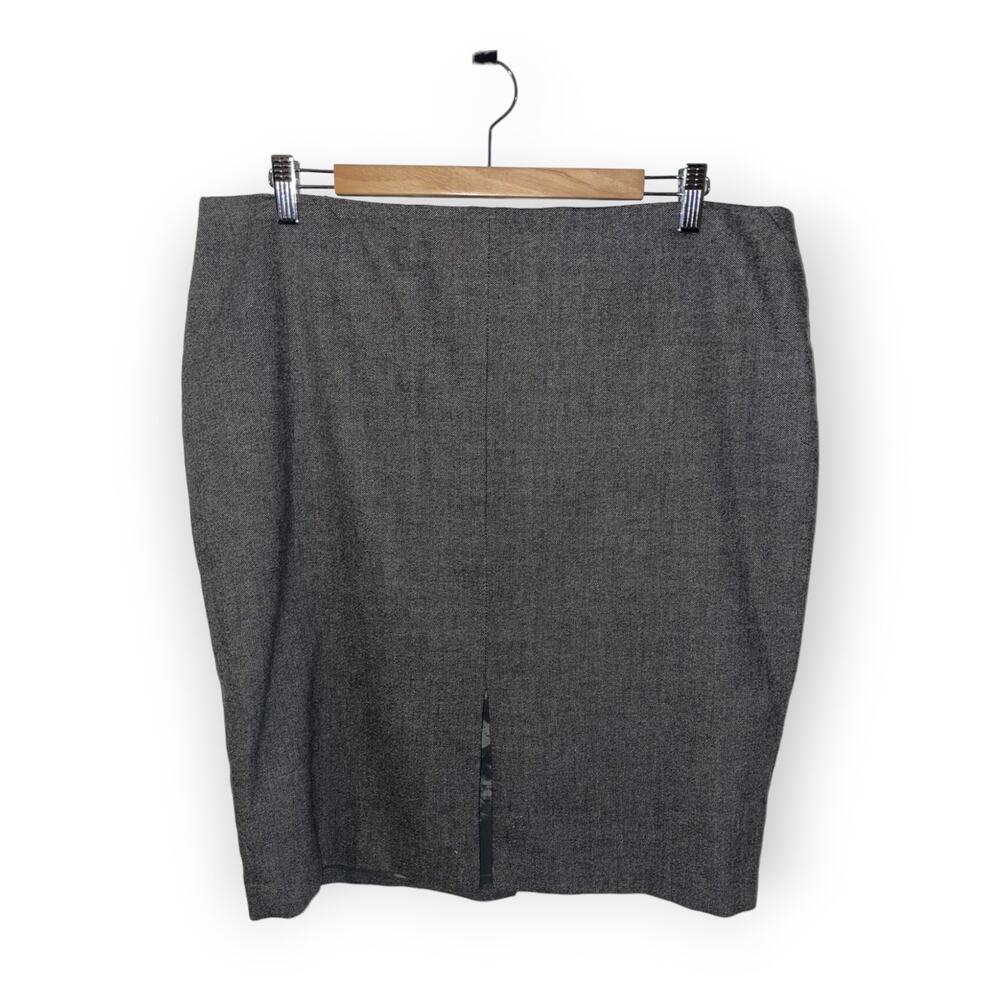 Boden Gray Pencil Skirt Sz 14 EUC
